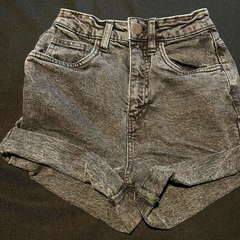 Cotton On Black High Rise stretch denim jeans, Size 2